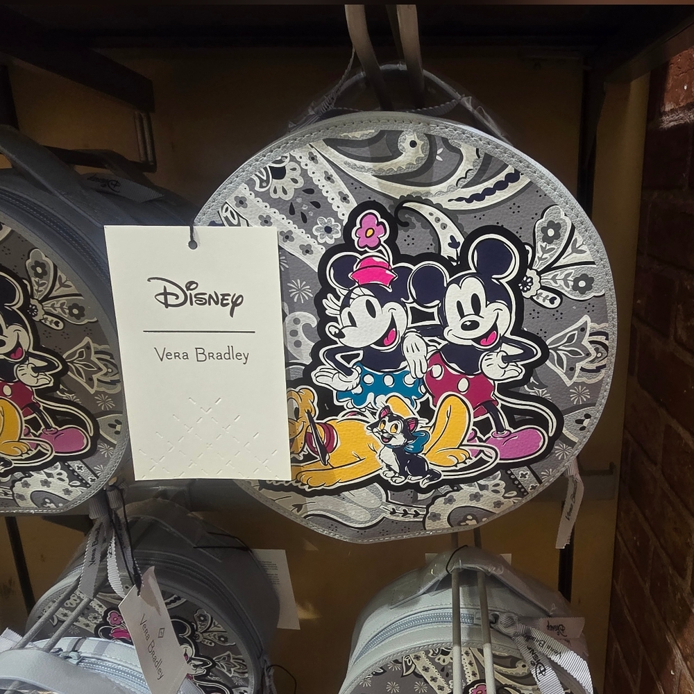 NWT Vera Bradley Disney Whimsy Cosmetic Bag Mickey Mouse Minnie Mouse Pluto